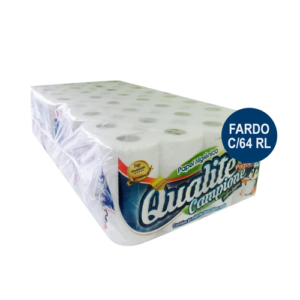 Papel Higiênico Qualité Campione Folha Dupla - Fardo C/64